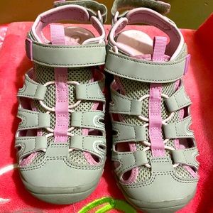 Cat & Jack sneaker sandals girls Sz 1 EUC